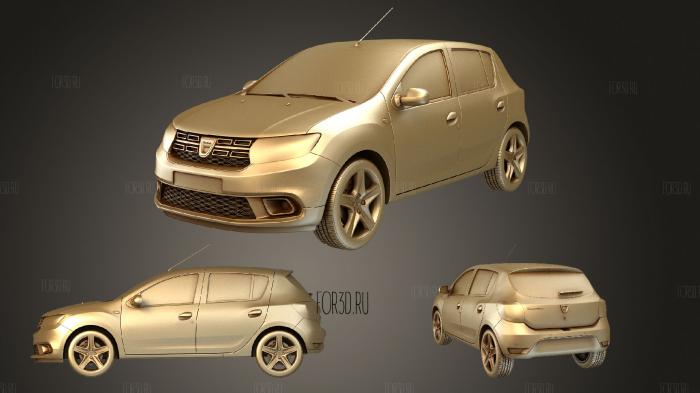 Dacia sandero 2019 3d stl модель для ЧПУ